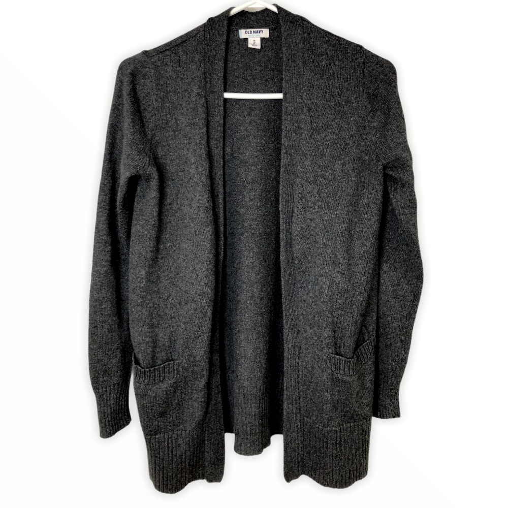 Old Navy Basic Dark Grey Open Cardigan